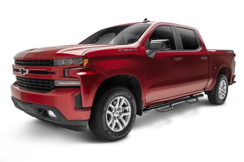 N-Fab Nerf Step 2019 Chevy/GMC 1500 Crew Cab - Cab Length - Tex. Black - 3in N-Fab Side Steps  AXOPROS