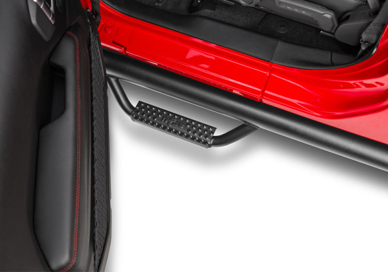 N-Fab Nerf Step 2019 Jeep Wrangler JT 4DR Truck Full Length - Tex. Black - 3in N-Fab Side Steps  AXOPROS
