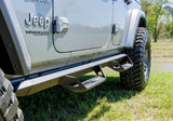 N-Fab Predator Pro Step System 2018 Jeep Wrangler JL 4 Door SUV - Tex. Black N-Fab Nerf Bars  AXOPROS