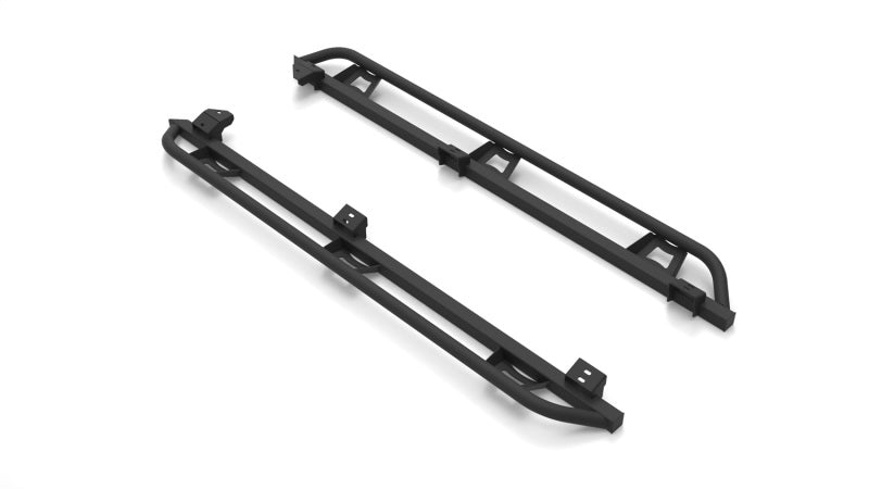N-Fab Trail Slider Steps 16-20 Toyota Tacoma Crew Cab All Beds - SRW - Textured Black N-Fab Body Armor & Rock Rails  AXOPROS