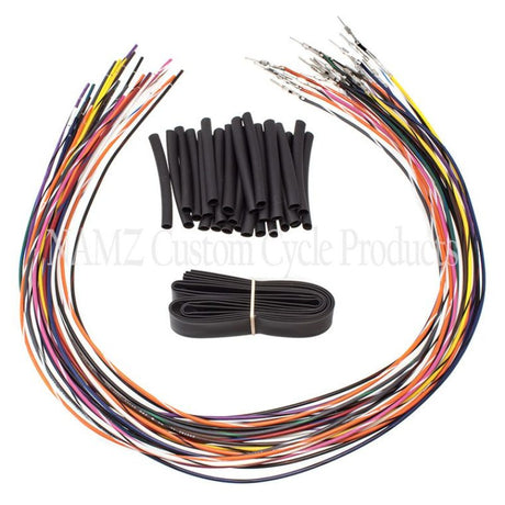 NAMZ 07-13 Baggers (Excl TBW) Handlebar Switch Wire Extensions 24in. (Cut & Solder/Max 20in. Apes) NAMZ Wiring Harnesses  AXOPROS