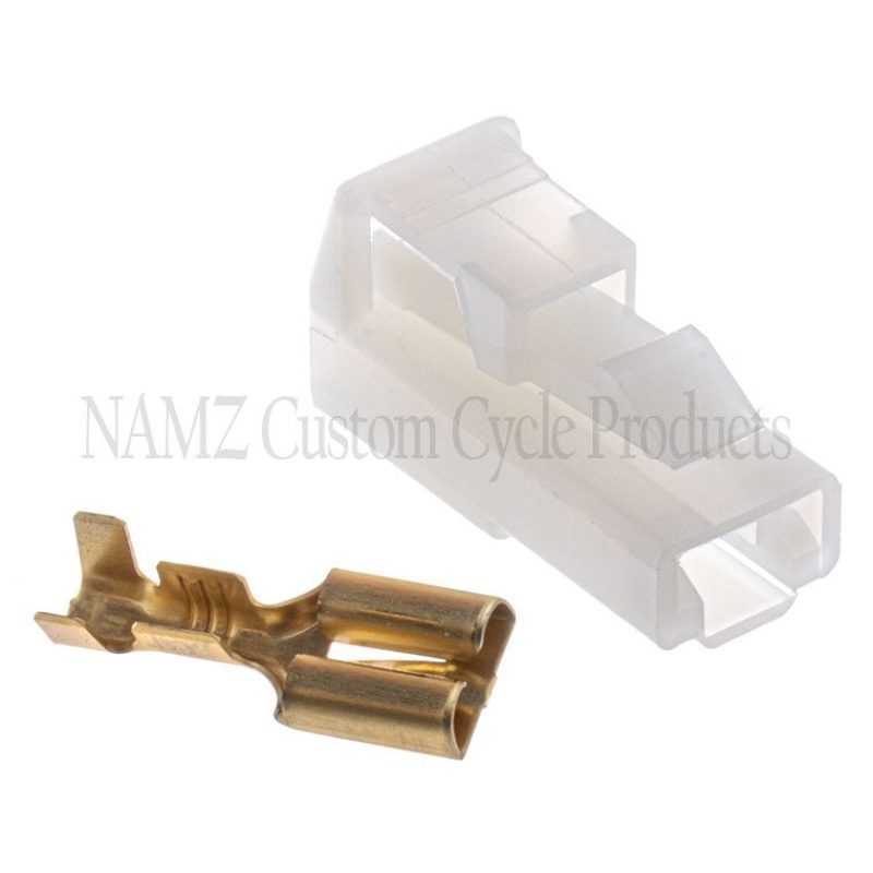NAMZ 250 Series OEM Starter Solenoid 1-Position Locking Connector & Terminal - 5 Pack (HD 72295-94) NAMZ Wiring Connectors  AXOPROS