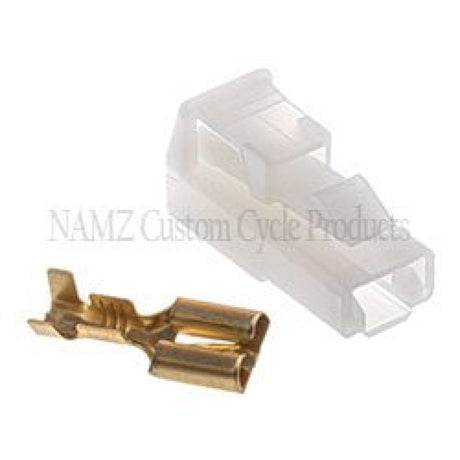 NAMZ 250 Series OEM Starter Solenoid 1-Position Locking Connector & Terminal - 5 Pack (HD 72295-94) NAMZ Wiring Connectors  AXOPROS