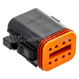 NAMZ Deutsch DT Series 8-Wire Plug & Wedgelock - Black (Repl. HD 72118-94BK) NAMZ Wiring Connectors  AXOPROS