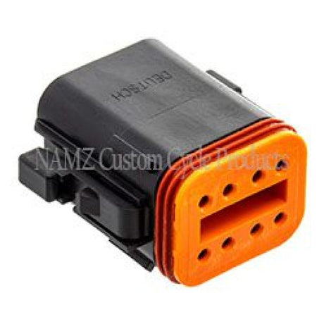 NAMZ Deutsch DT Series 8-Wire Plug & Wedgelock - Black (Repl. HD 72118-94BK) NAMZ Wiring Connectors  AXOPROS