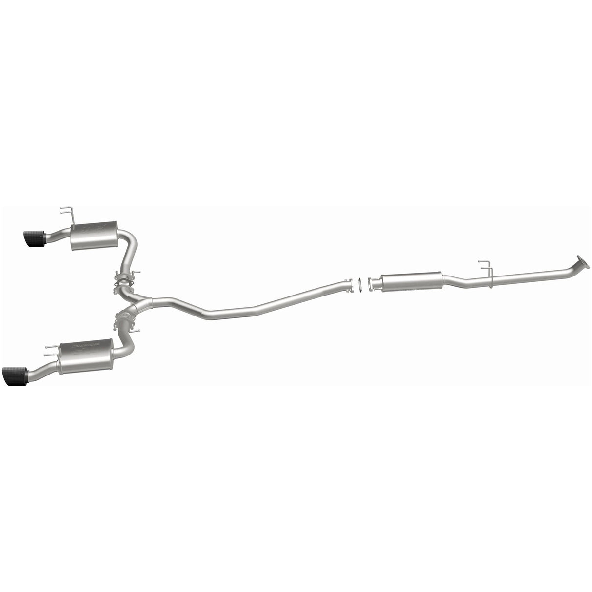 NEO Series Carbon Fiber Tips Cat-Back System MagnaFlow Exhaust Products Exhaust System Kit  AXOPROS