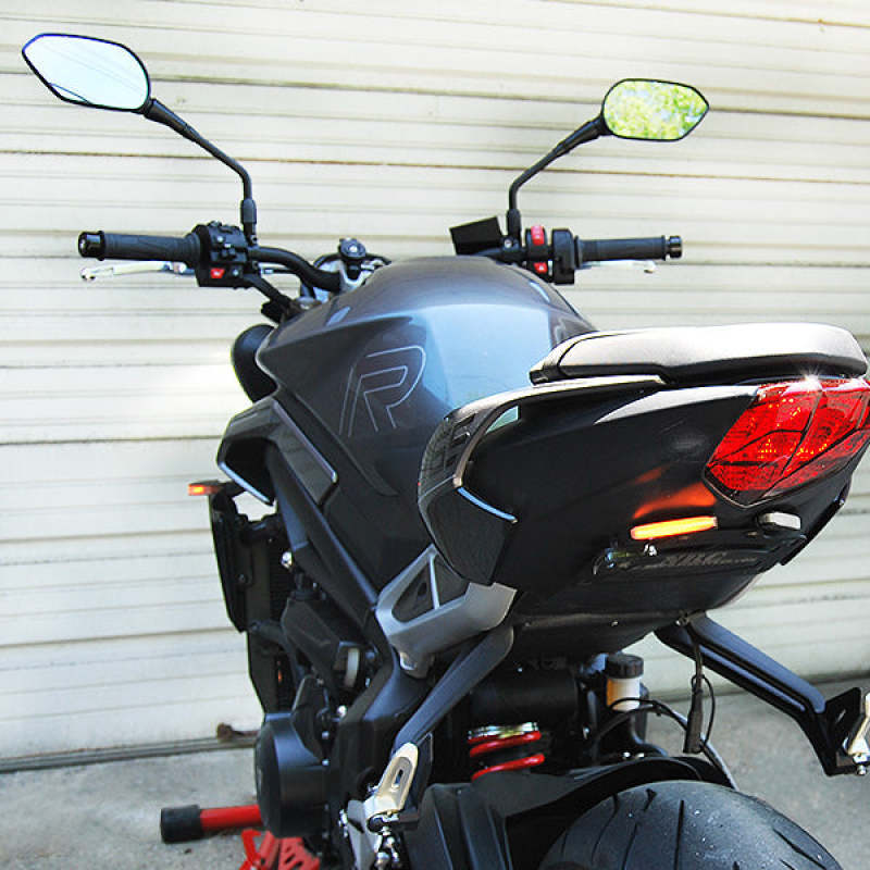 New Rage Cycles 2024 Triumph Street Triple Fender Eliminator Kit Tucked New Rage Cycles Lights Corner  AXOPROS