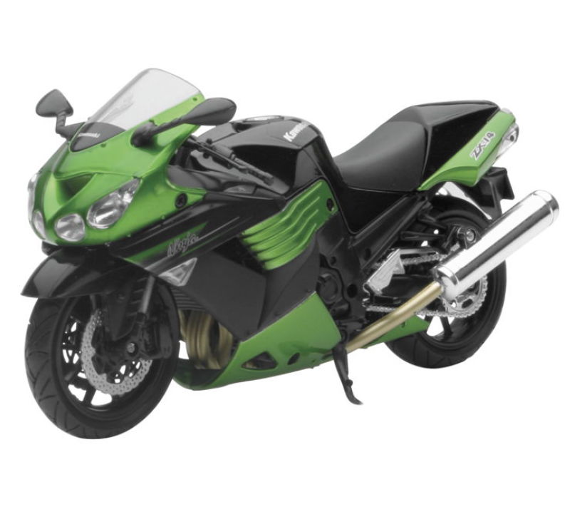 New Ray Toys Kawasaki ZX-14 Street Bike (Green) Scale/ - 1:12 New Ray Toys Toys  AXOPROS