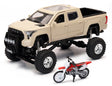 New Ray Toys Toyota Tundra Pro Lifted Truck Mud Bath with Honda Dirt Bike 1:32 Scale New Ray Toys Toys  AXOPROS