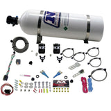 Nitrous Express 03-18 Nissan 350Z/370Z Dual Nozzle (35-150HP) w/15lb Bottle Nitrous Express Nitrous Systems  AXOPROS