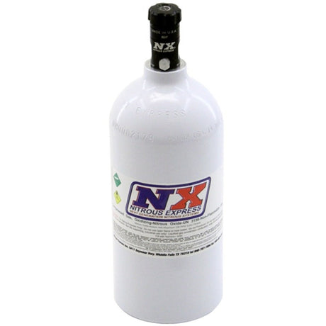 Nitrous Express 2.5lb Bottle w/Motorcycle Valve (4.38 Dia x 12.37 Tall) Nitrous Express Nitrous Bottles  AXOPROS