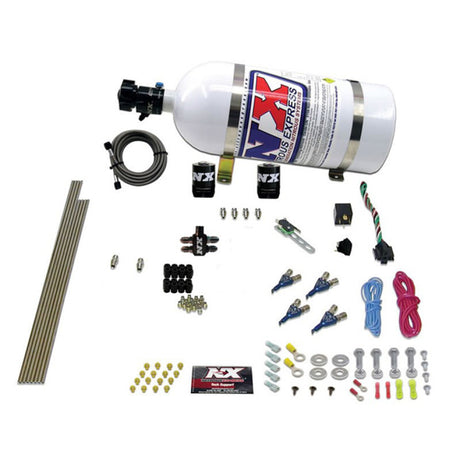 Nitrous Express 4 Cyl Gasoline EFI Nitrous Kit (50-250HP) w/10lb Bottle Nitrous Express Nitrous Systems  AXOPROS