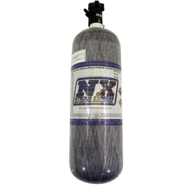 Nitrous Express Composite Bottle w/Lightning 500 Valve (6.79 Dia x 23.25 Tall) Nitrous Express Nitrous Bottles  AXOPROS