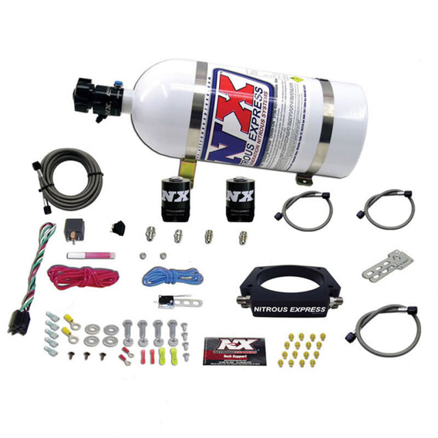 Nitrous Express GM LS 102mm Nitrous Plate Kit (50-400HP) w/10lb Bottle Nitrous Express Nitrous Systems  AXOPROS