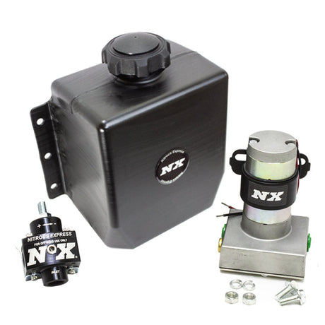 Nitrous Express Stand Alone Fuel Enrichment System w/External Fuel Pump/Fuel Regulator/3qt Tank Nitrous Express Fuel Pumps  AXOPROS