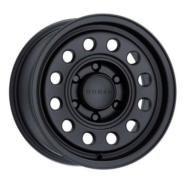 Nomad N501SB Convoy 17x8.5in / 6x139.7 BP / 0mm Offset / 106.1mm Bore - Satin Black Wheel Nomad Wheels - Forged  AXOPROS