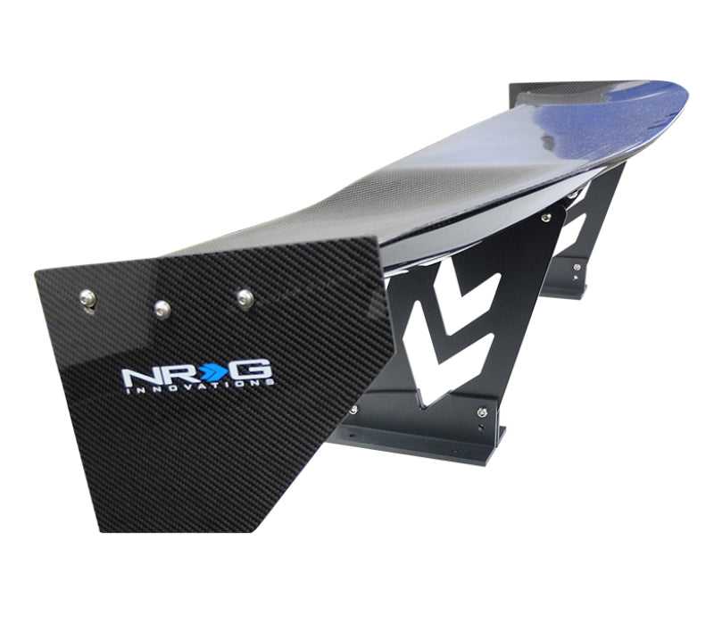 NRG Carbon Fiber Spoiler - Universal (59in.) NRG Logo Large End Plates NRG Spoilers  AXOPROS