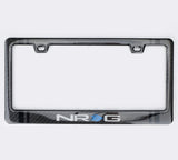 NRG Carbon License Plate Frame/ Fiber Poly Dip Finish Wet w/ NRG Logo NRG Carbon Accessories  AXOPROS