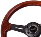 NRG Classic Wood Grain Steering Wheel (330mm) Wood Grain w/Matte Black 3-Spoke Center NRG Steering Wheels  AXOPROS
