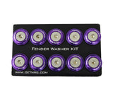 NRG Fender Washer Kit w/Rivets For Plastic (Purple) - Set of 10 NRG Hardware Kits - Other  AXOPROS