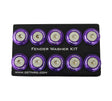 NRG Fender Washer Kit w/Rivets For Plastic (Purple) - Set of 10 NRG Hardware Kits - Other  AXOPROS