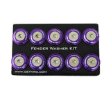 NRG Fender Washer Kit w/Rivets For Plastic (Purple) - Set of 10 NRG Hardware Kits - Other  AXOPROS