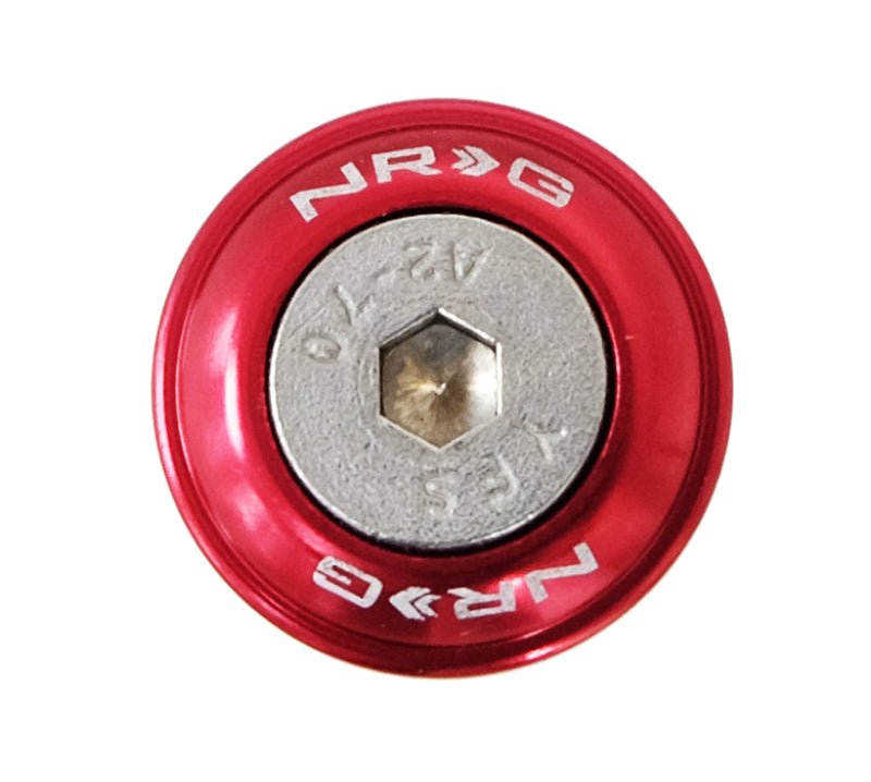 NRG Fender Washer Kit w/Rivets For Plastic (Red) - Set of 10 NRG Hardware Kits - Other  AXOPROS