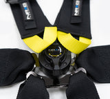 NRG FIA 6pt 2in. Shoulder Belt for HANS Device/ Rotary Cam Lock Buckle/ 3in. Waist Belt - Black NRG Seat Belts & Harnesses  AXOPROS