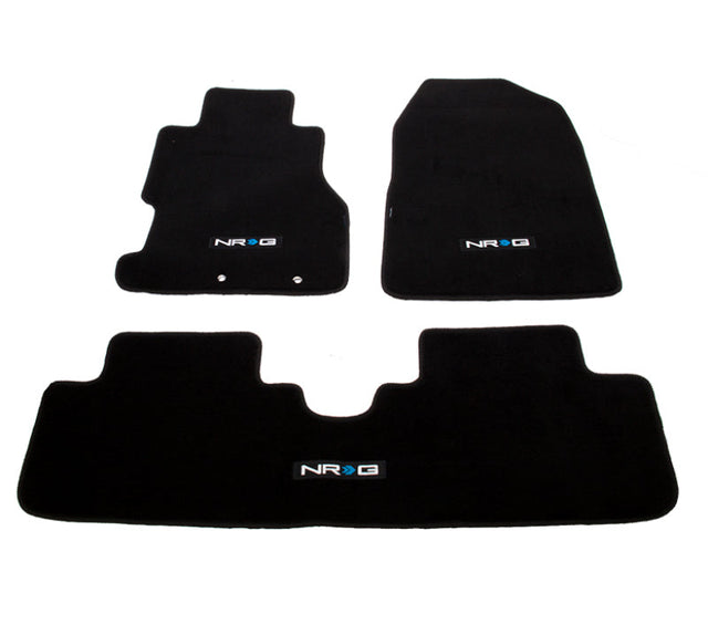 NRG Floor Mats - 02-03 Honda Civic Si 3DR Coupe (NRG Logo) - 3pc. NRG Floor Mats Carpeted  AXOPROS