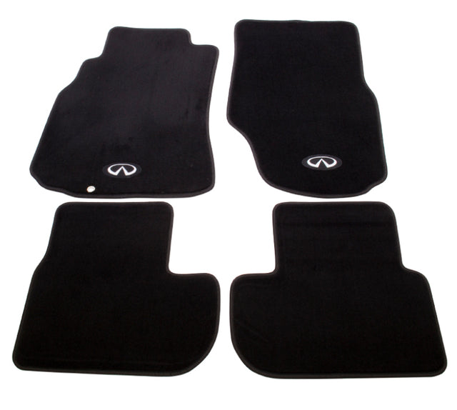 NRG Floor Mats - 03-06 G35 (Infiniti Emblem Logo) - 4pc. NRG Floor Mats Carpeted  AXOPROS