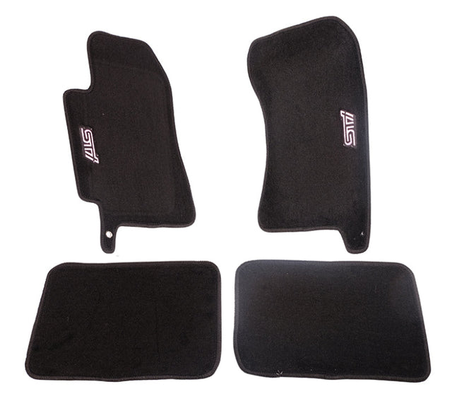 NRG Floor Mats - 04-07 Subaru WRX STI (STi Logo) - 4pc. NRG Floor Mats Carpeted  AXOPROS