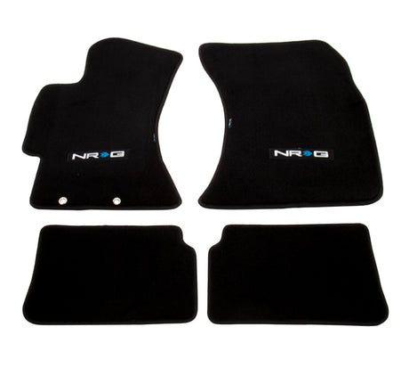 NRG Floor Mats - 2009-2011 Subaru Impreza WRX/STi (NRG Logo) - 4pc. NRG Floor Mats Carpeted  AXOPROS