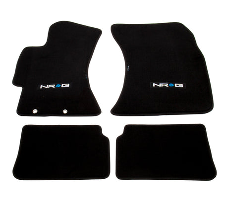 NRG Floor Mats - 2009-2011 Subaru Impreza WRX/STi (NRG Logo) - 4pc. NRG Floor Mats Carpeted  AXOPROS