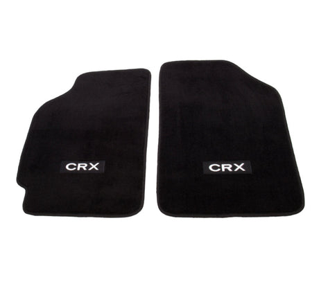 NRG Floor Mats - 88-91 Honda Civic (CRX Logo) - 2pc. NRG Floor Mats Carpeted  AXOPROS