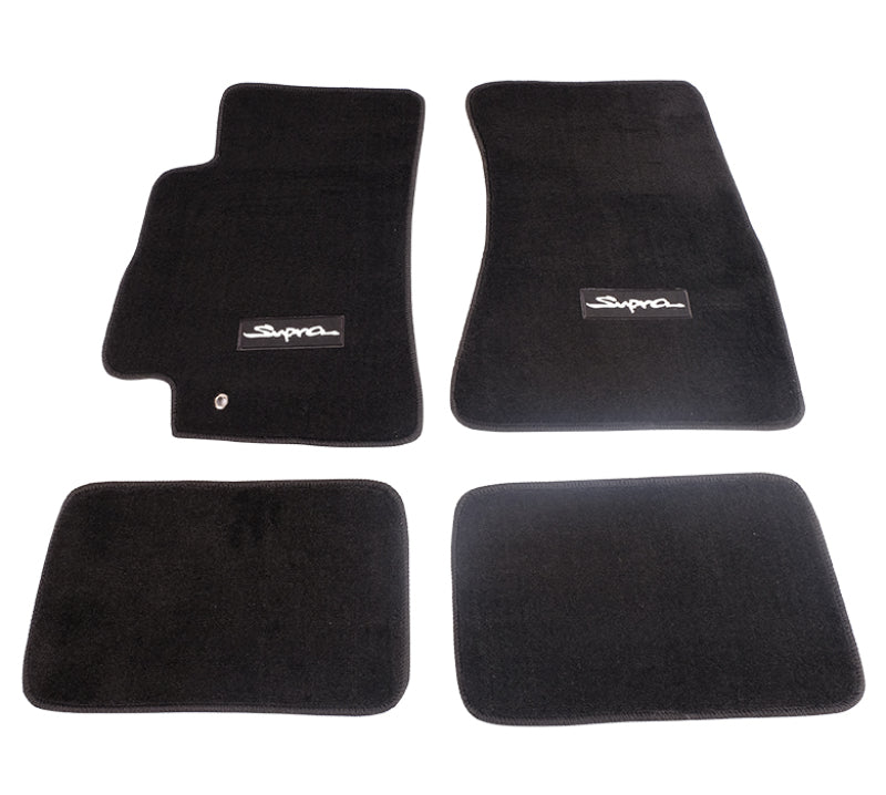 NRG Floor Mats - 96-02 Toyota Supra (Supra Logo) - 4pc. NRG Floor Mats Carpeted  AXOPROS