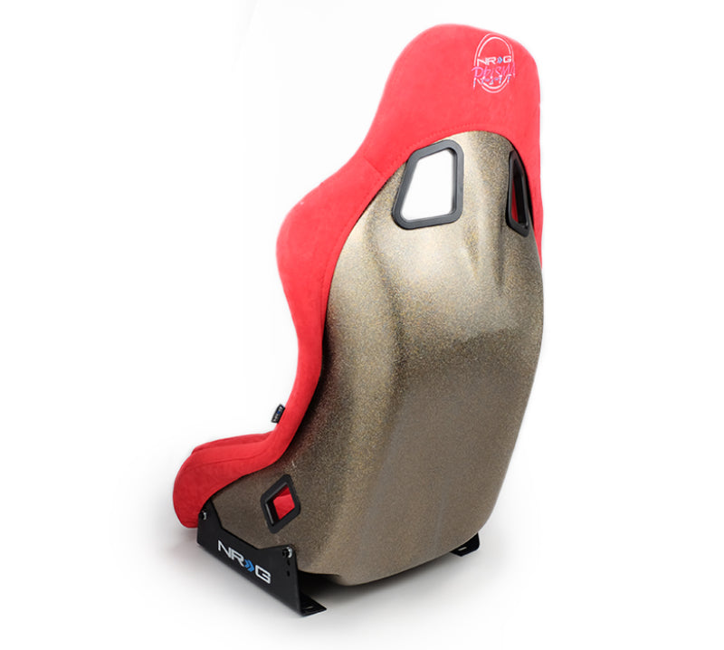 NRG FRP Bucket Seat ULTRA Edition - Medium (Red Alcantara/Pearlized Back) NRG Race Seats  AXOPROS