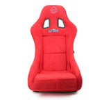 NRG FRP Bucket Seat ULTRA Edition - Medium (Red Alcantara/Pearlized Back) NRG Race Seats  AXOPROS