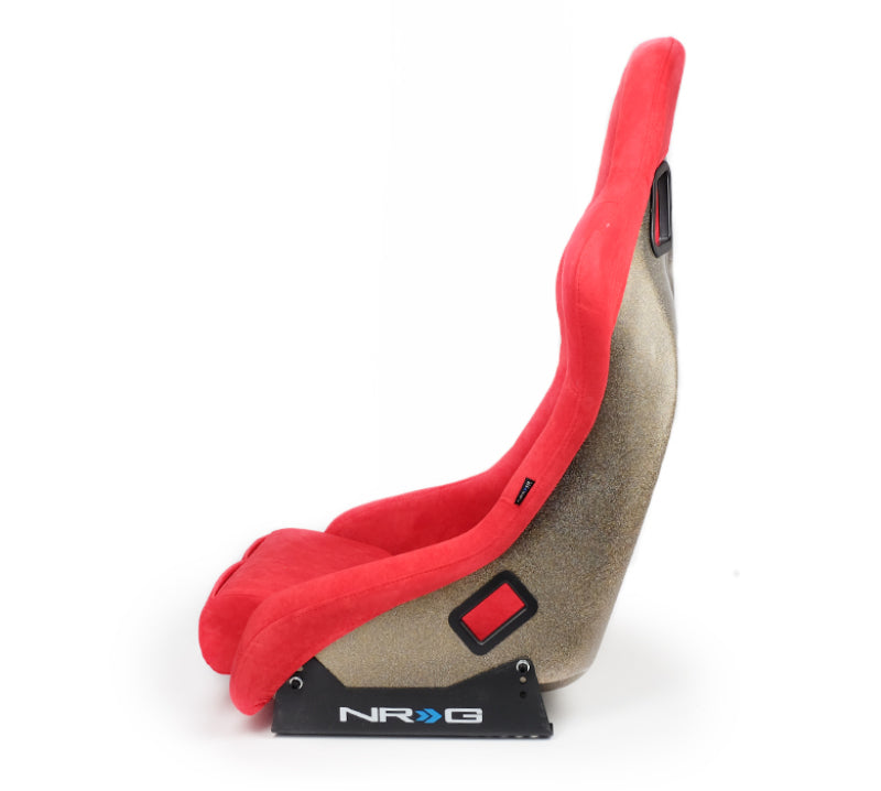 NRG FRP Bucket Seat ULTRA Edition - Medium (Red Alcantara/Pearlized Back) NRG Race Seats  AXOPROS