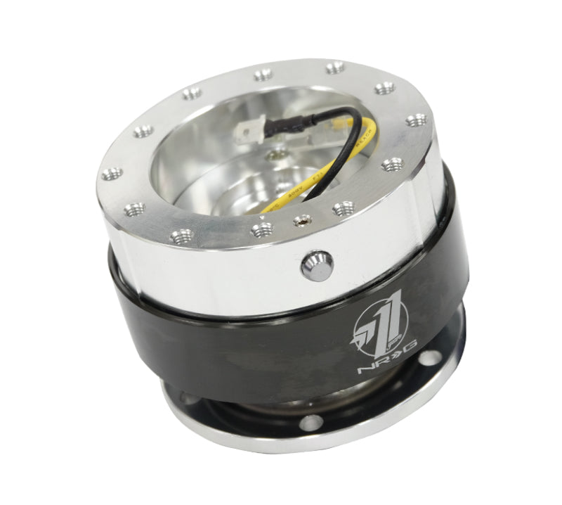 NRG Quick Release Gen 1.5 - Silver Body / Black Chrome Ring NRG Quick Release Adapters  AXOPROS