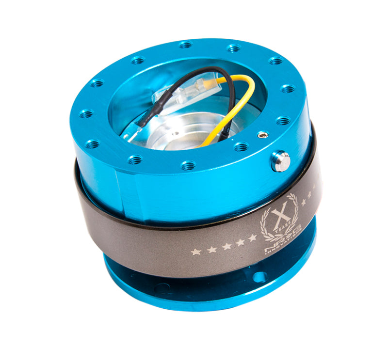 NRG Quick Release Gen 2.0 - New Blue Body / Titanium Chrome Ring NRG Quick Release Adapters  AXOPROS