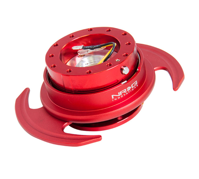 NRG Quick Release Kit Gen 3.0 - Red Metal Body / Red Ring w/Handles NRG Quick Release Adapters  AXOPROS
