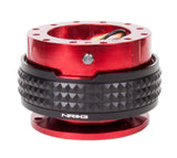 NRG Quick Release Kit - Pyramid Edition - Red Body / Black Pyramid Ring NRG Quick Release Adapters  AXOPROS