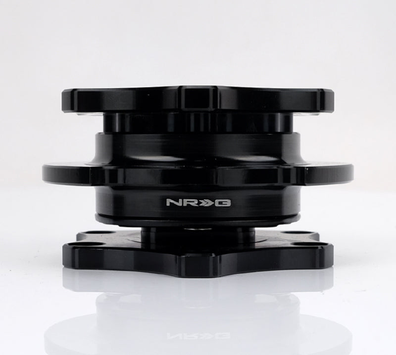 NRG Quick Release SFI SPEC 42.1 - Shiny Black Body / Shiny Black Ring NRG Quick Release Adapters  AXOPROS