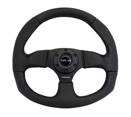 NRG Reinforced Steering Wheel (320mm Horizontal / 330mm Vertical) Leather w/Black Stitching NRG Steering Wheels  AXOPROS