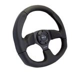 NRG Reinforced Steering Wheel (320mm Horizontal / 330mm Vertical) Leather w/Black Stitching NRG Steering Wheels  AXOPROS