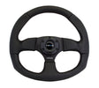 NRG Reinforced Steering Wheel (320mm Horizontal / 330mm Vertical) Leather w/Black Stitching NRG Steering Wheels  AXOPROS