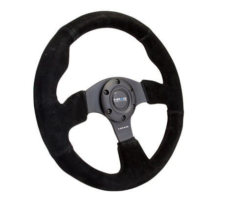 NRG Reinforced Steering Wheel (320mm) Suede w/Black Stitch NRG Steering Wheels  AXOPROS