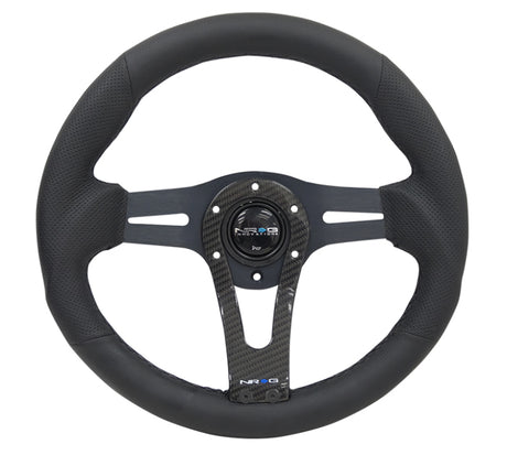 NRG Reinforced Steering Wheel (320mm) w/Carbon Center Spoke NRG Steering Wheels  AXOPROS