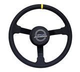 NRG Reinforced Steering Wheel (380mm) Nascar/ Alcantara 3 Spoke w/ NRG Logo/ Removable Crushed Pad NRG Steering Wheels  AXOPROS