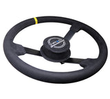 NRG Reinforced Steering Wheel (380mm) Nascar/ Alcantara 3 Spoke w/ NRG Logo/ Removable Crushed Pad NRG Steering Wheels  AXOPROS